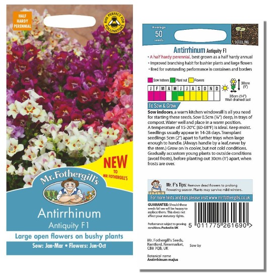 Seminte ANTIRRHINUM majus- Antiquity F1 -Gura leului Seminte ANTIRRHINUM majus- Antiquity F1 -Gura leului