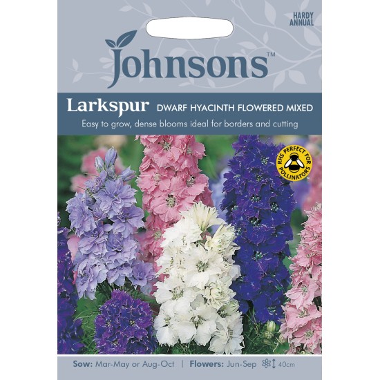 Seminte DELPHINIUM consolida-Larkspur- Dwarf Hyacinth Flowered Mix -Nemtisor anual Seminte DELPHINIUM consolida-Larkspur- Dwarf Hyacinth Flowered Mix -Nemtisor anual