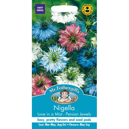 Seminte NIGELLA damascena- Love in a Mist- Persian Jewels -Negrilica, Barba Imparatului Seminte NIGELLA damascena- Love in a Mist- Persian Jewels -Negrilica, Barba Imparatului