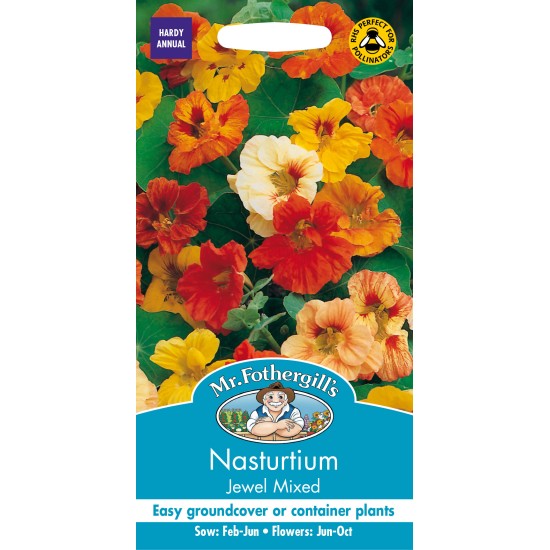Seminte TROPAEOLUM majus-Nasturtium nanum- Jewel Mixed -Caltunasi comestibili