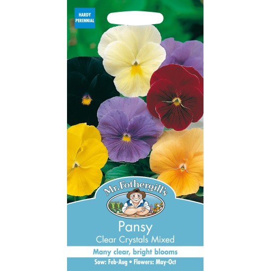 Seminte VIOLA wittrockiana-Pansy- Clear Crystal Mixed -Panselute culoare simpla Seminte VIOLA wittrockiana-Pansy- Clear Crystal Mixed -Panselute culoare simpla