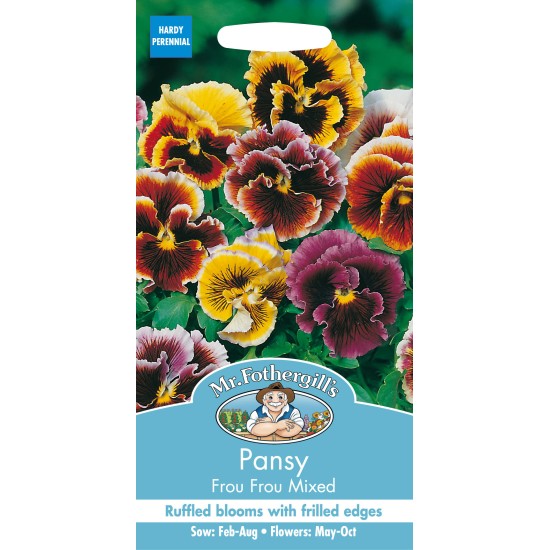 Seminte VIOLA wittrockiana-Pansy- Frou Frou Mixed -Panselute ondulate Seminte VIOLA wittrockiana-Pansy- Frou Frou Mixed -Panselute ondulate