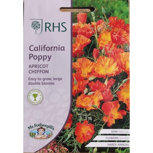 Seminte ESCHSCHOLTZIA californica-Californian Poppy- Apricot Chiffon -Mac californian