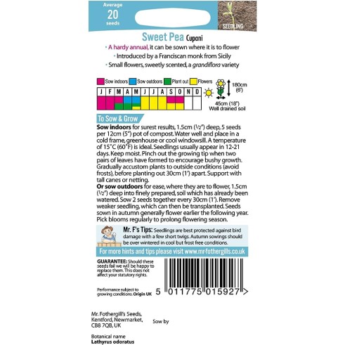 Seminte LATHYRUS odoratus-Sweet Pea- Cupani -Sangele voinicului de floare taiata