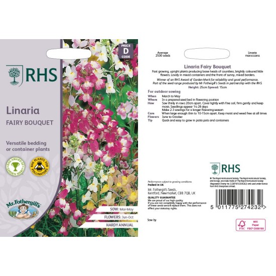 Seminte LINARIA maroccana- Fairy Bouquet -In marocan