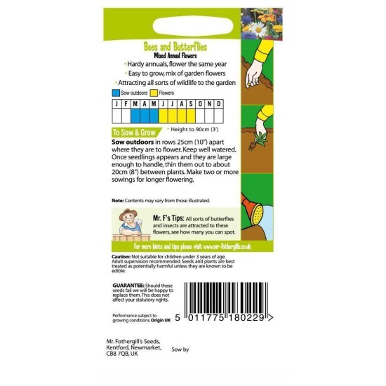 Seminte MIXED annual flowers- Bees and Butterflies -Amestec de flori melifere