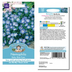 Seminte NEMOPHILA insignis - Baby Blue Eyes -Nemofila -cinci pete