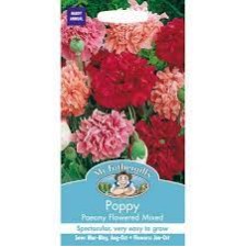 Seminte PAPAVER somniferum-Poppy- Paeony Flowered Mixed -Mac