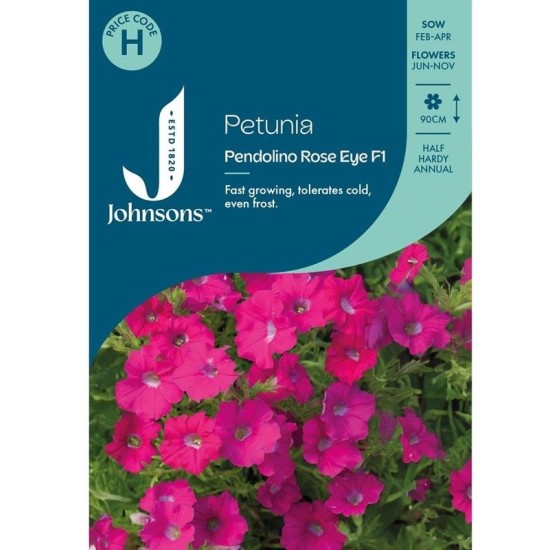Seminte PETUNIA hybrida- Pendolino Rose Eye F1 -Petunia curgatoare