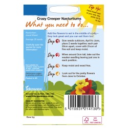 Seminte TROPAEOLUM majus-Nasturtium nanum- Jewel Mixed (Crazy Creeper) -Condurul doamnei comestibil Seminte TROPAEOLUM majus-Nasturtium nanum- Jewel Mixed (Crazy Creeper) -Condurul doamnei comestibil