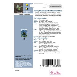 Seminte VIOLA wittrockiana-Pansy- Swiss Giant Ullswater Blue -Panselute mari Seminte VIOLA wittrockiana-Pansy- Swiss Giant Ullswater Blue -Panselute mari