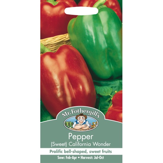 Seminte CAPSICUM annuum-Pepper Sweet- California Wonder -Ardei gras rosu si verde