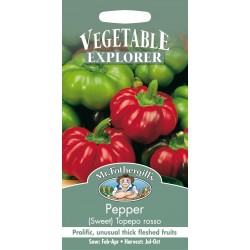 Seminte CAPSICUM annuum-Pepper Sweet- Topepo Rosso -Ardei gogosar