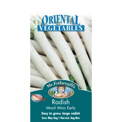 Seminte RAPHANUS sativus-Radish- (Mooli) Mino Early - Ridichi asiatice (Daykon) de toamna, albe Seminte RAPHANUS sativus-Radish- (Mooli) Mino Early - Ridichi asiatice (Daykon) de toamna, albe