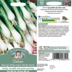 Seminte ALLIUM cepa-Onion Spring- White Lisbon Winter Hardy -Ceapa tarzie