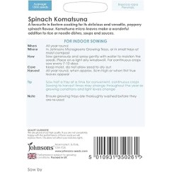 Seminte BRASSICA rapa perviridis-Komatsuna- Microgreens -Spanac oriental cu savoare de mustar