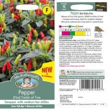 Seminte CAPSICUM annuum-Pepper Hot- Fields of Fire -Ardei iute