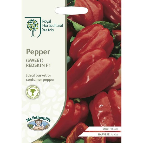 Seminte CAPSICUM annuum-Pepper Sweet- Redskin F1 -Ardei rosu pitic