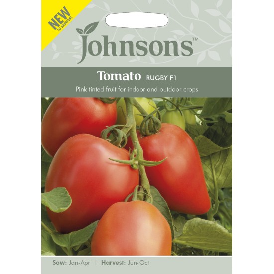 Seminte TOMATO-Solanum lycopersicum- Rugby F1 -Tomate roz intens alungite